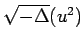 $ \sqrt{-\Delta} (u^2)$