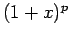 $ (1+x)^p$