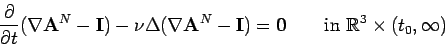 \begin{displaymath}
\displaystyle \frac {\partial }{\partial t} (\nabla \mathbf{...
...f {0}}\qquad {\rm in \ }
\mbox{\Bbbb R}^3 \times (t_0,\infty)
\end{displaymath}